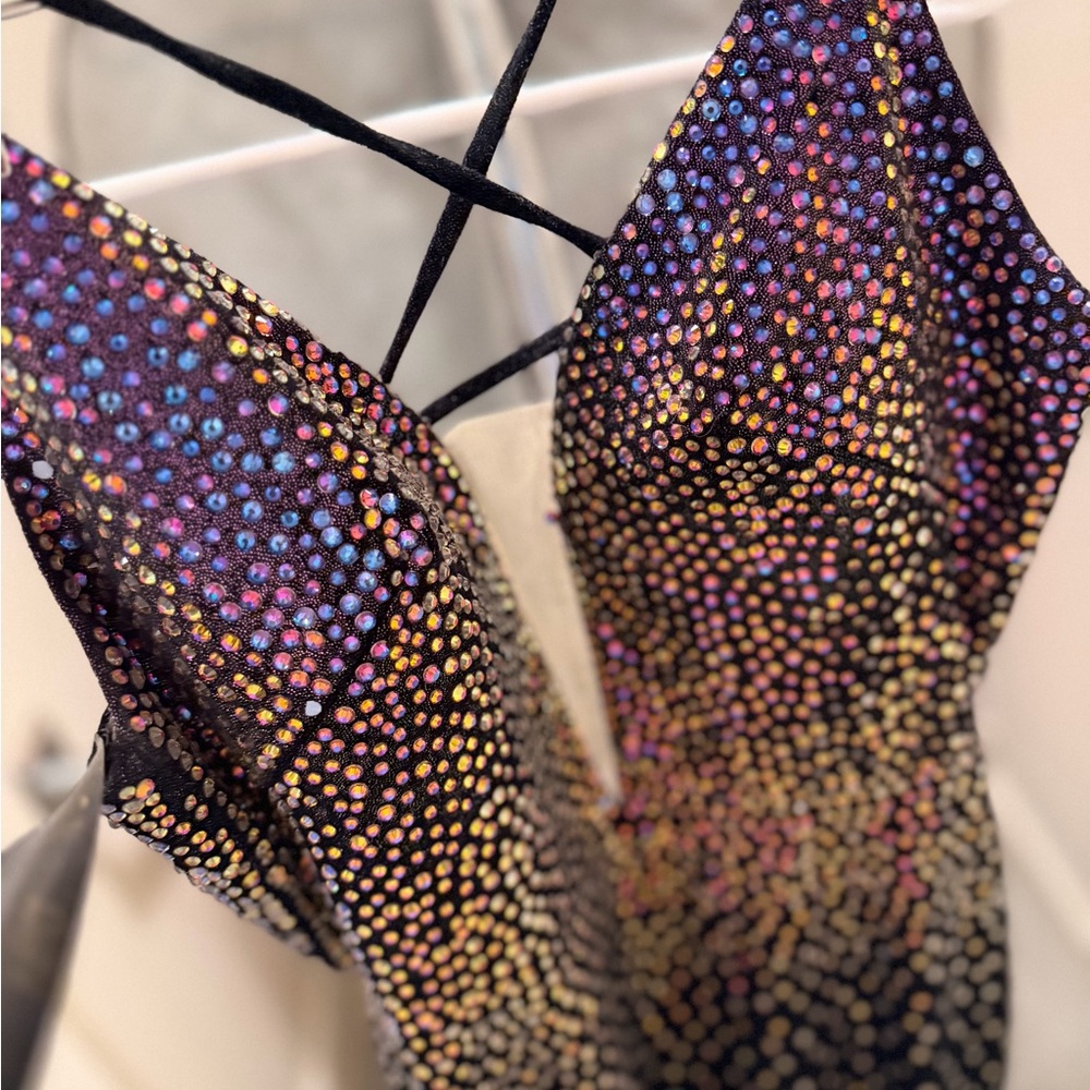 JVN by Jovani Elegant Black Dress